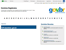 Tablet Screenshot of dominios.governoeletronico.gov.br